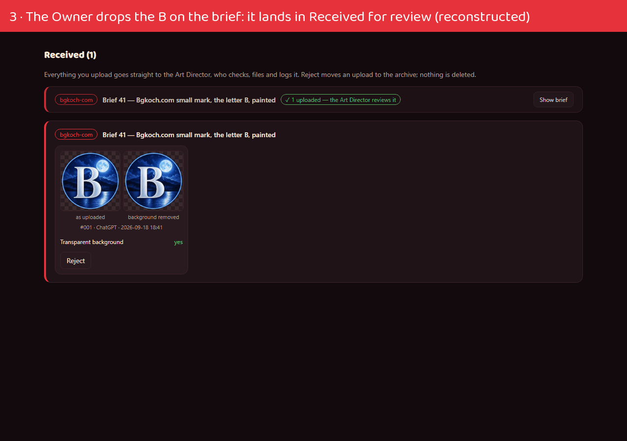 Step 2: upload and review