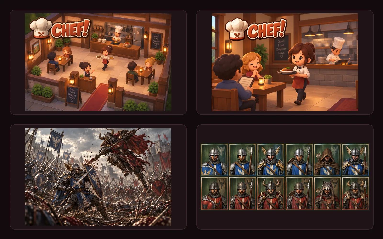 Key art for CHEF! and GENERAL!, screenshot