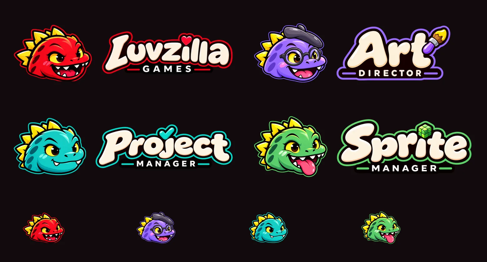 The crew logos, redrawn to match Luvzilla, screenshot