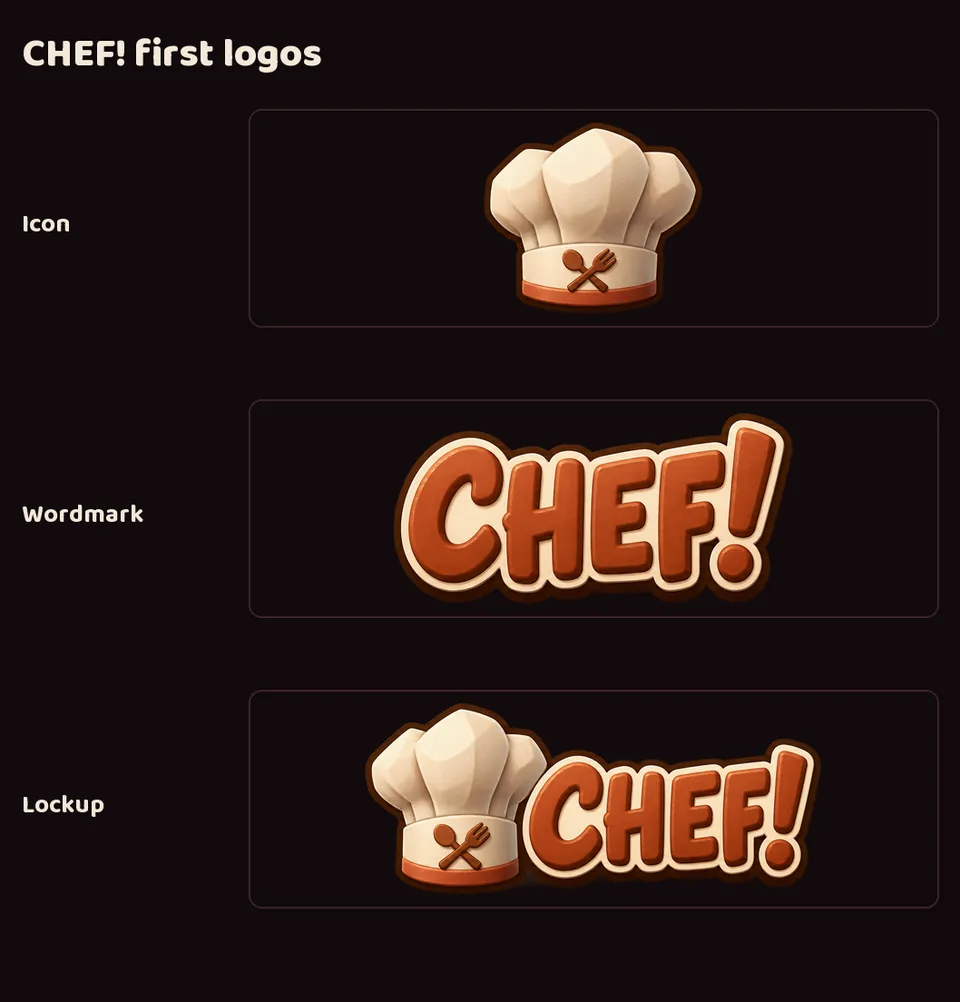CHEF!'s first logo, screenshot