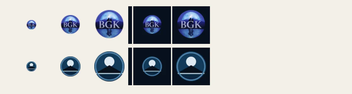 Proper icon sets for two of the studio's sites, screenshot