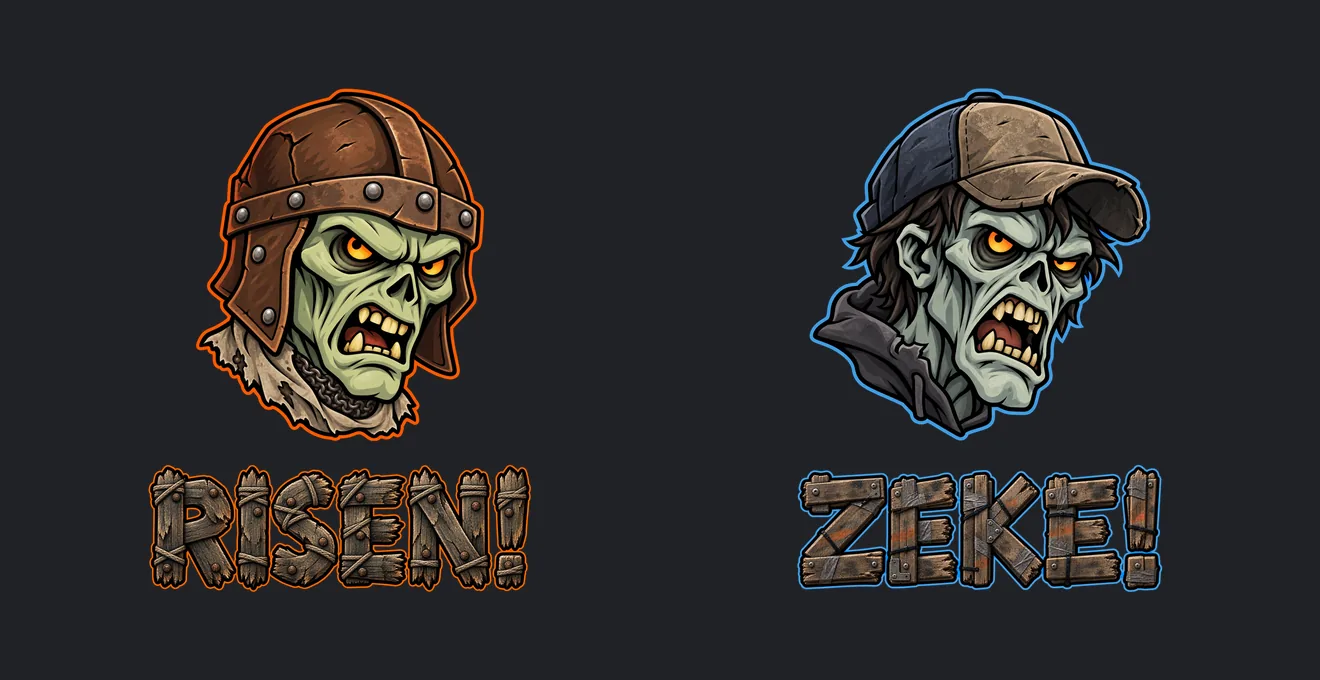 Brand kits for RISEN! and ZEKE!, screenshot