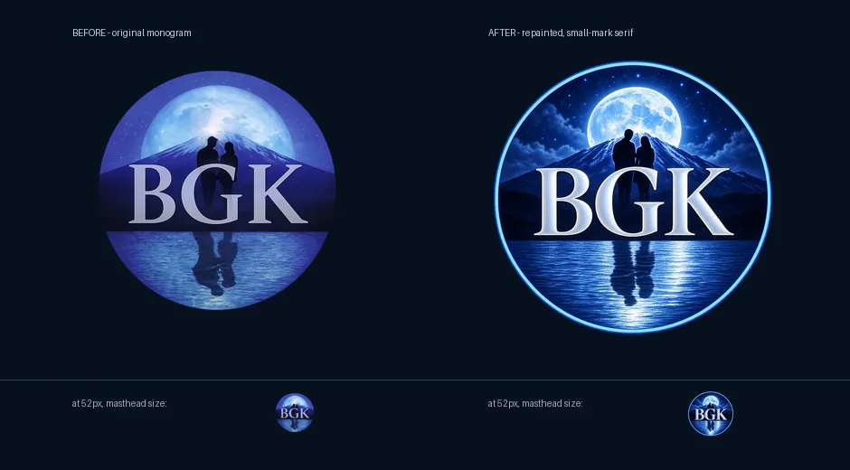 A repainted BGK logo, screenshot