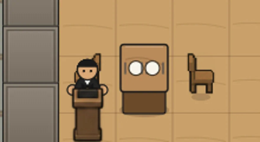Collision Fix, RimWorld-Style Graphics Pass, Outside Queue, Kitchen Ergonomics, screenshot