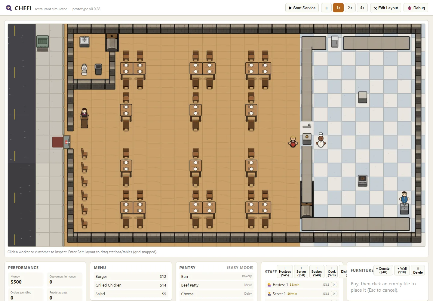 A Dishwasher in the Default Crew, screenshot