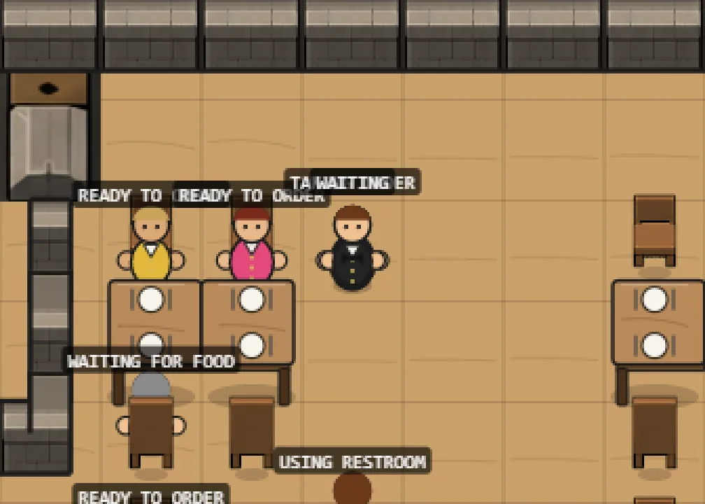 A Table Orders Together, screenshot