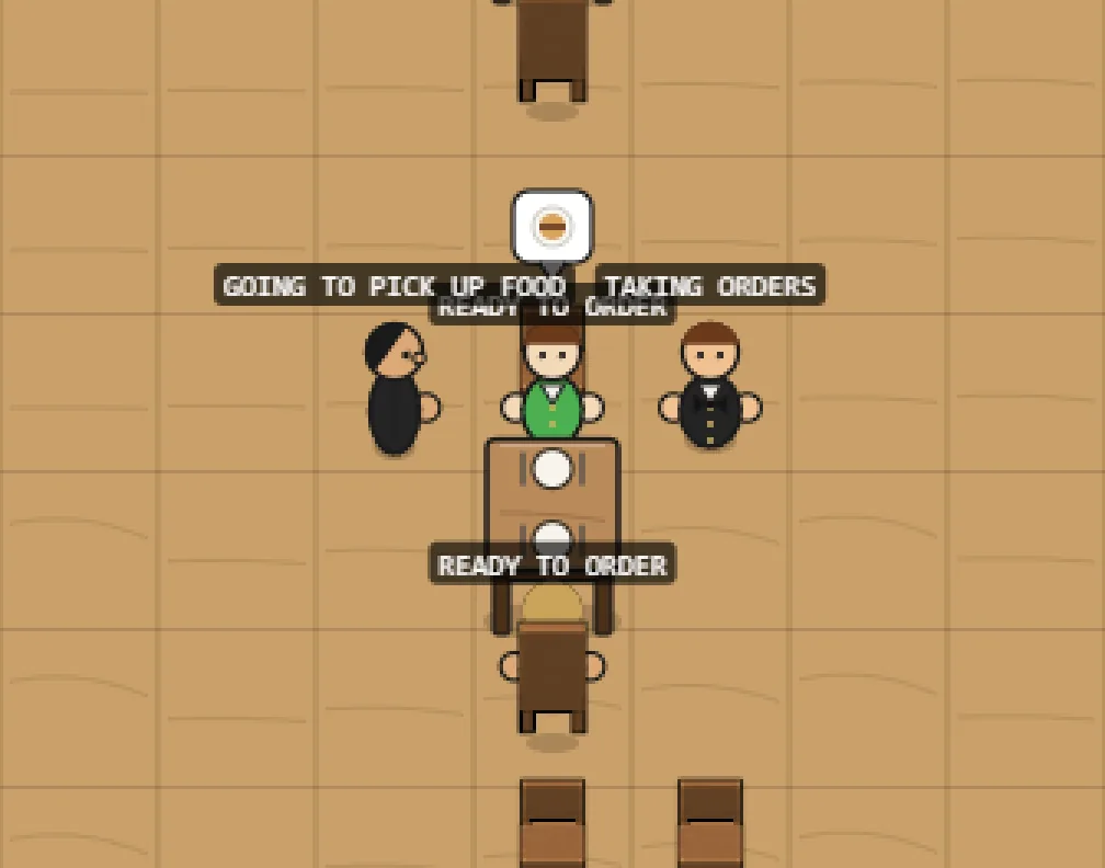 A Table Orders Together, screenshot