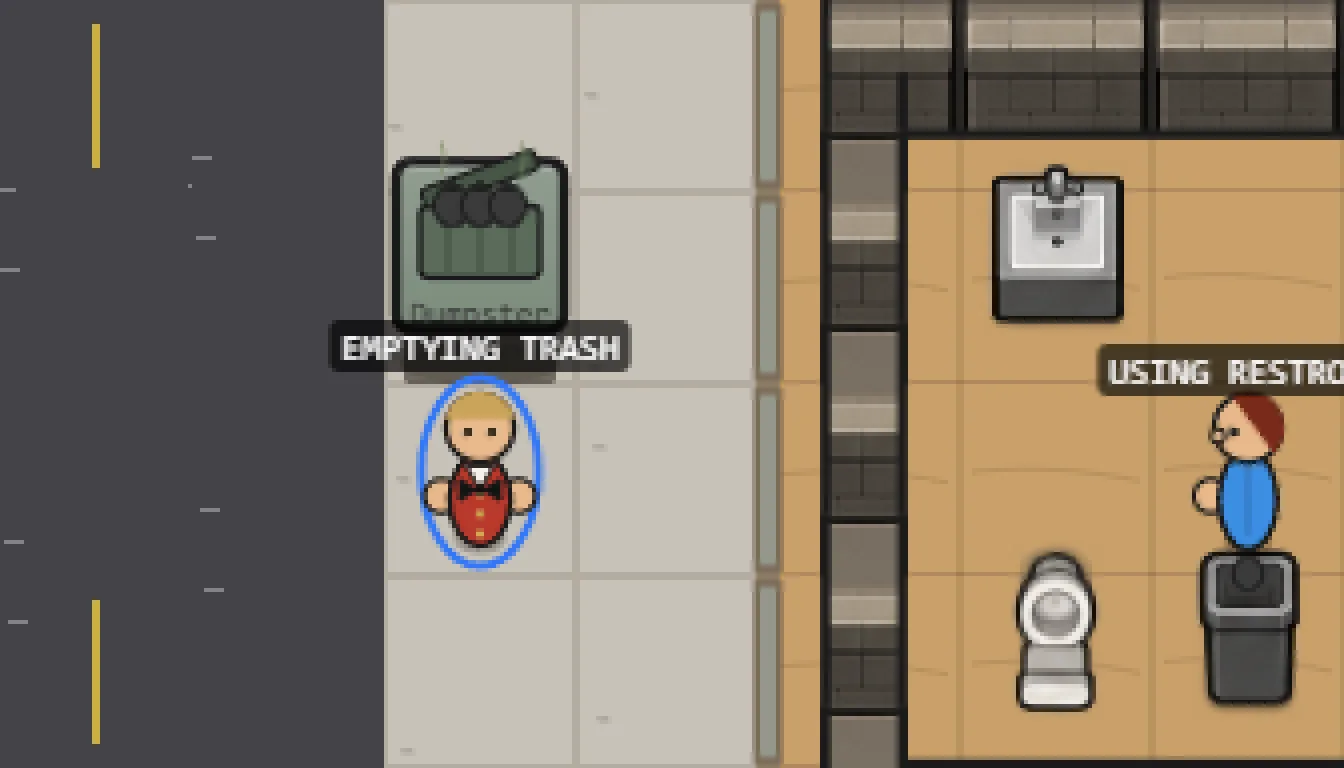 The Busboy Takes Out the Trash, screenshot
