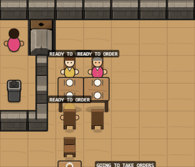 A Table Orders Together, screenshot