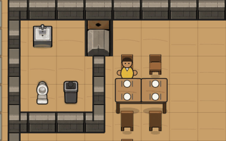 The Busboy Looks After the Bathroom, screenshot