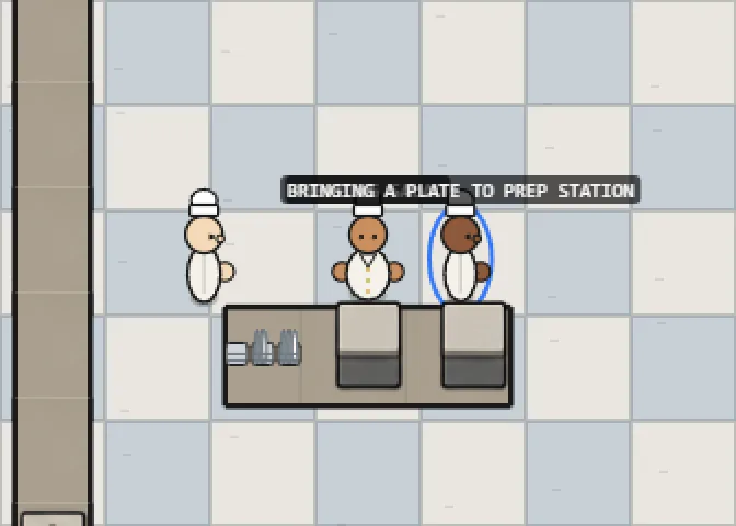Cooks Share the Prep Stations, screenshot