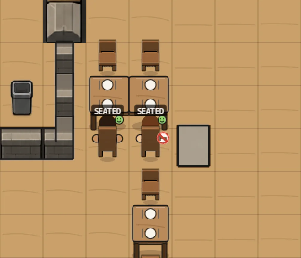 One Chair per Tile, screenshot