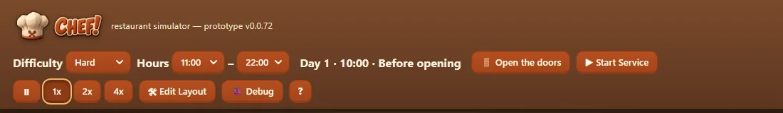 Your Opening Hours, screenshot