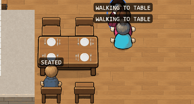 Menus One by One, and Parties Leave Together, screenshot