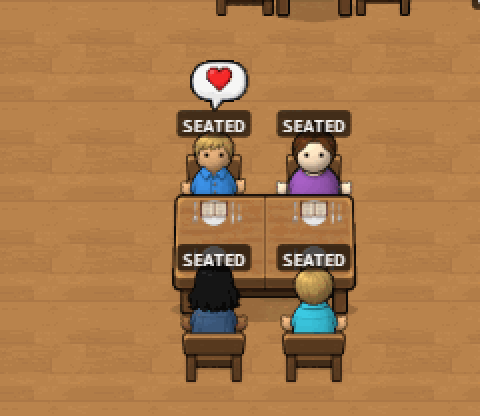 Drink Orders Out Loud, Table Chat, screenshot