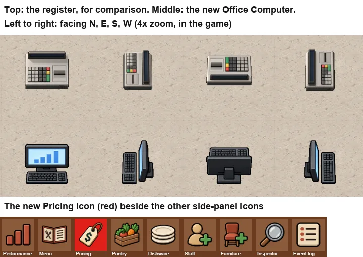 The Office Computer's Art, and a Pricing Icon, screenshot