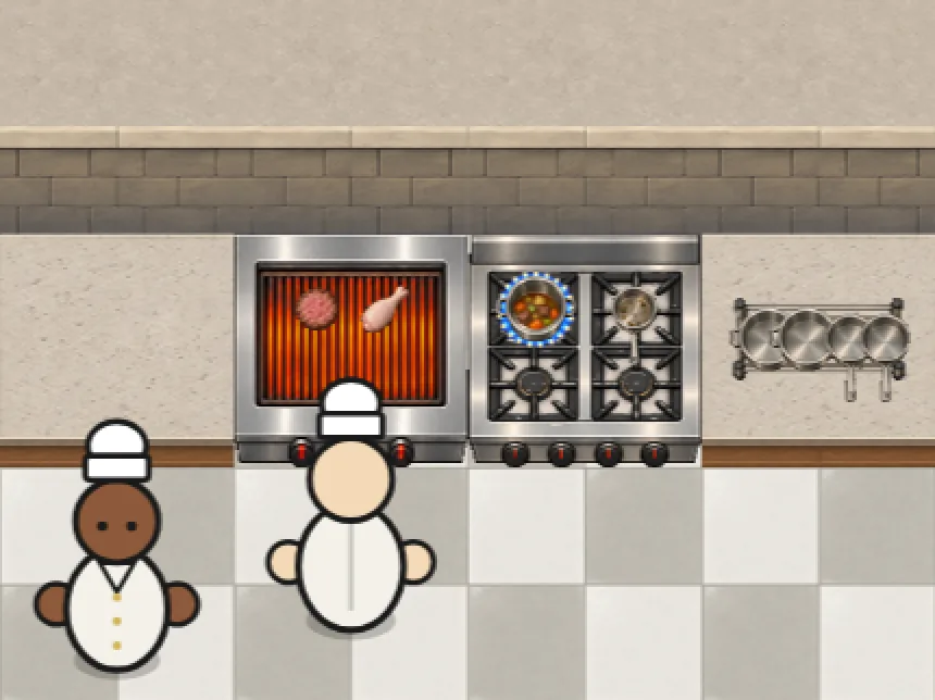 Grill and Stove Fill Their Tiles, screenshot