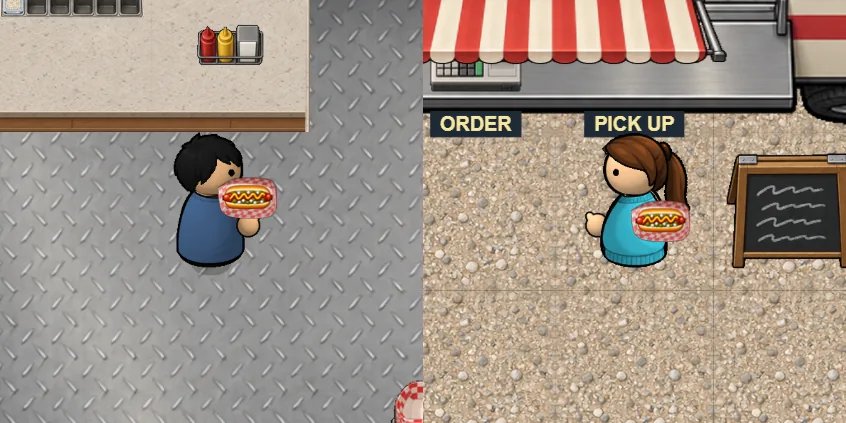 Hot Dogs Lie Level in Their Boats, screenshot