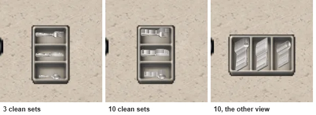 Bigger Cutlery Tray, Turned Prep Tables, Delete to Sell, screenshot