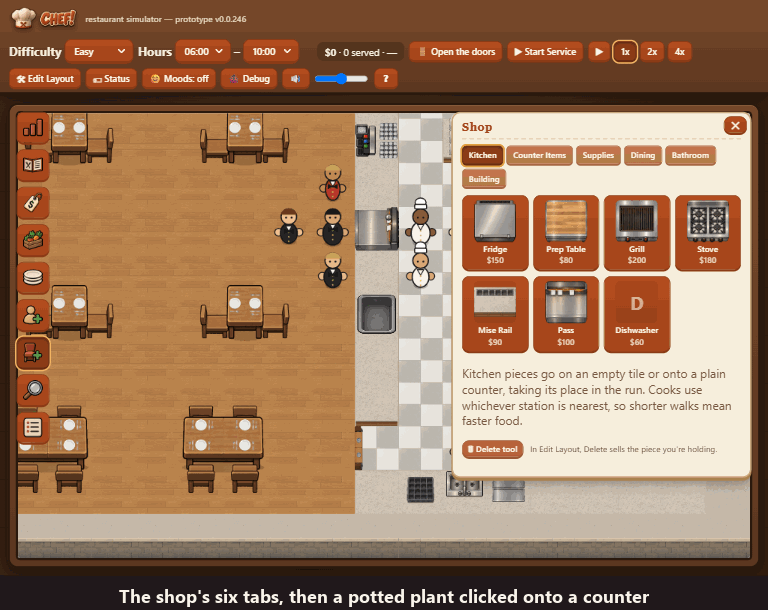 A Real Shop, screenshot