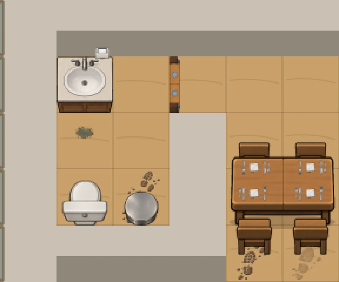 A Bathroom Mess You Can See, screenshot