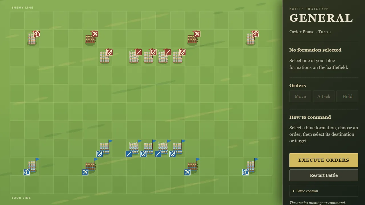 Armor and equipment pass, screenshot