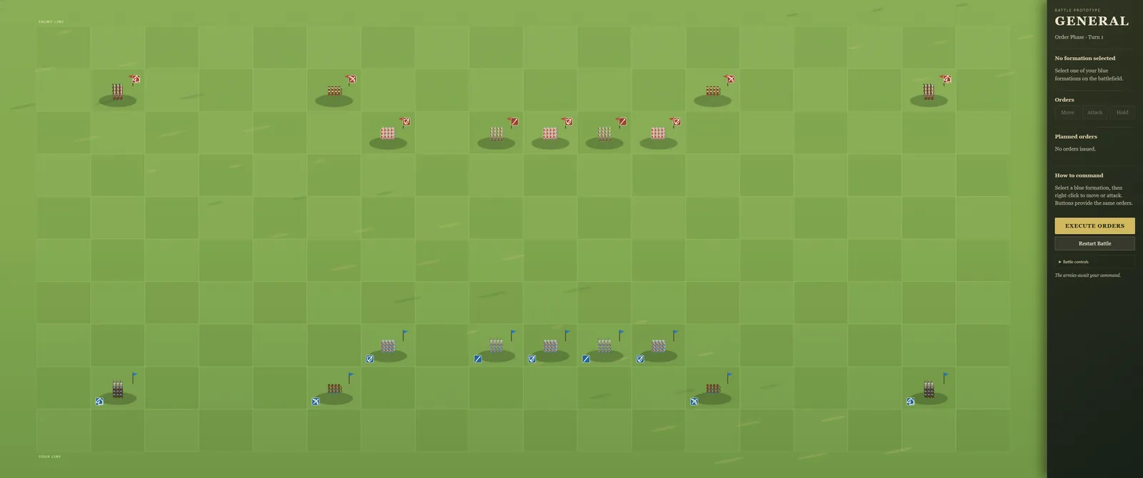 Quick Orders, Defensive Stances, and Charges, screenshot