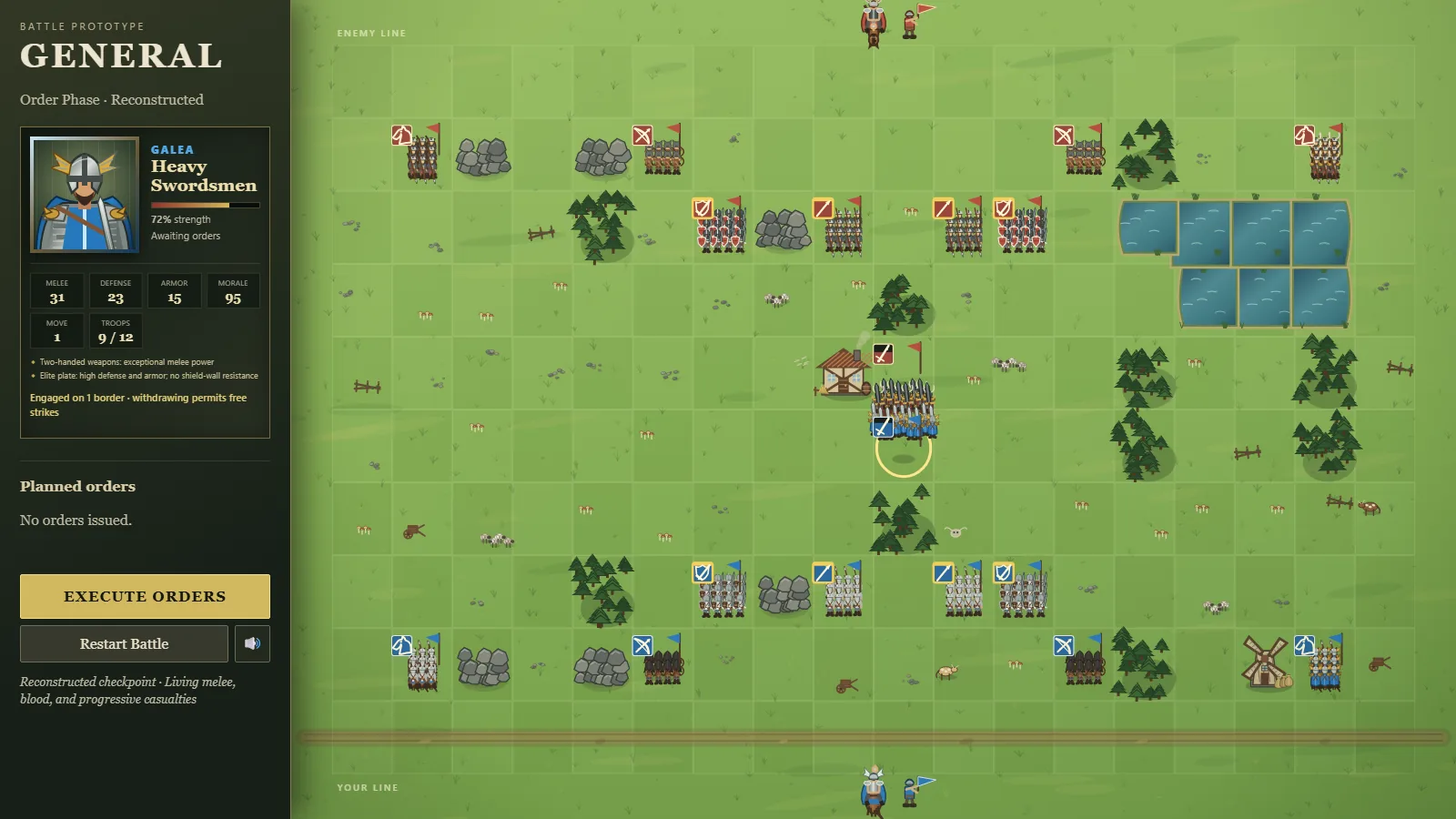 Living Melee and Progressive Casualties (Reconstructed), screenshot