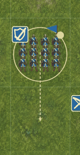 Galean Swordsmen March South, and Formations Face Where They're Going, screenshot