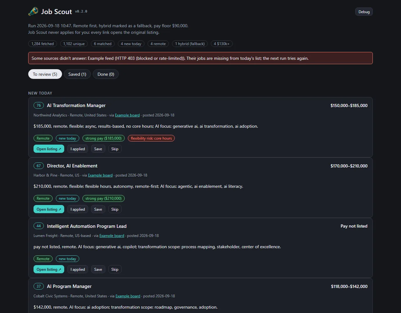 The list page, reskinned on the studio's shared look, screenshot