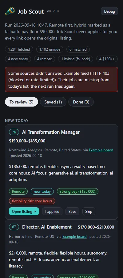 The list page, reskinned on the studio's shared look, screenshot