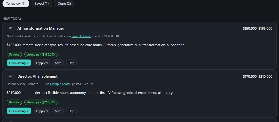 Salary parsing hardened, with regression tests, screenshot