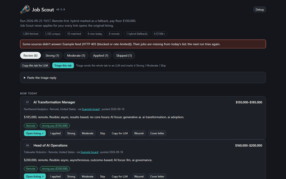 Three models vote, and a register shows where they disagree, screenshot