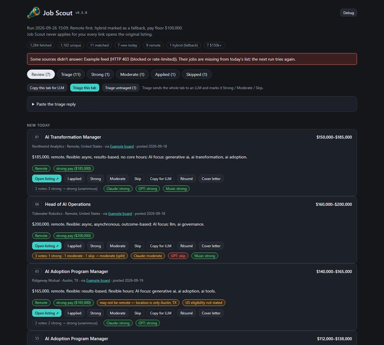 Doubting "remote", and triaging only what's missing a vote, screenshot