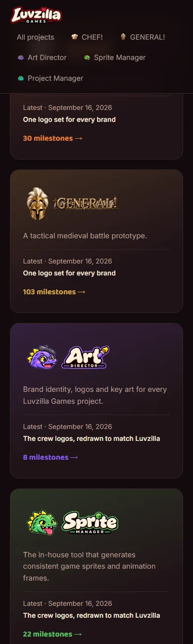 GENERAL!'s compact wordmark, screenshot