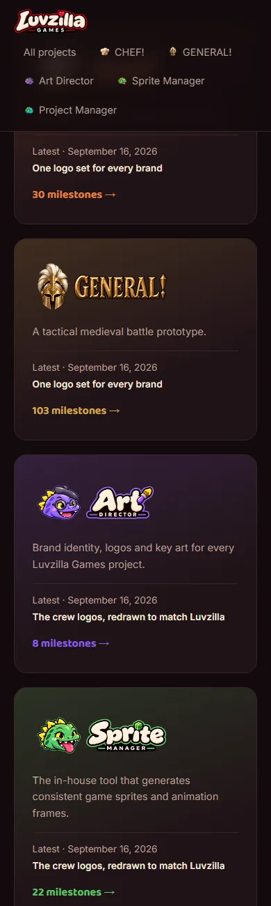 GENERAL!'s compact wordmark, screenshot