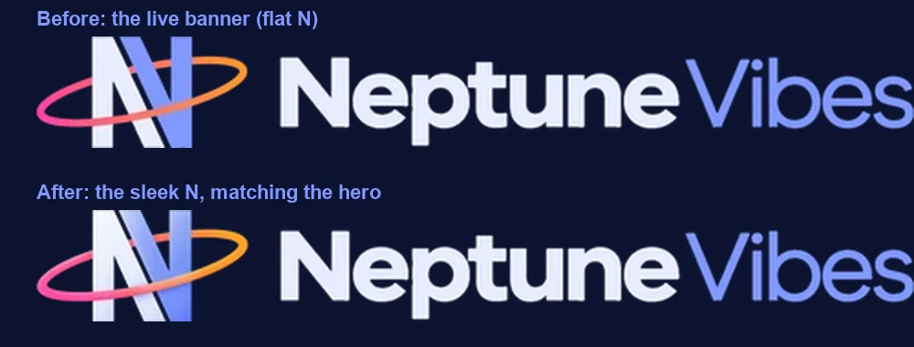 The header logo matches the hero, screenshot