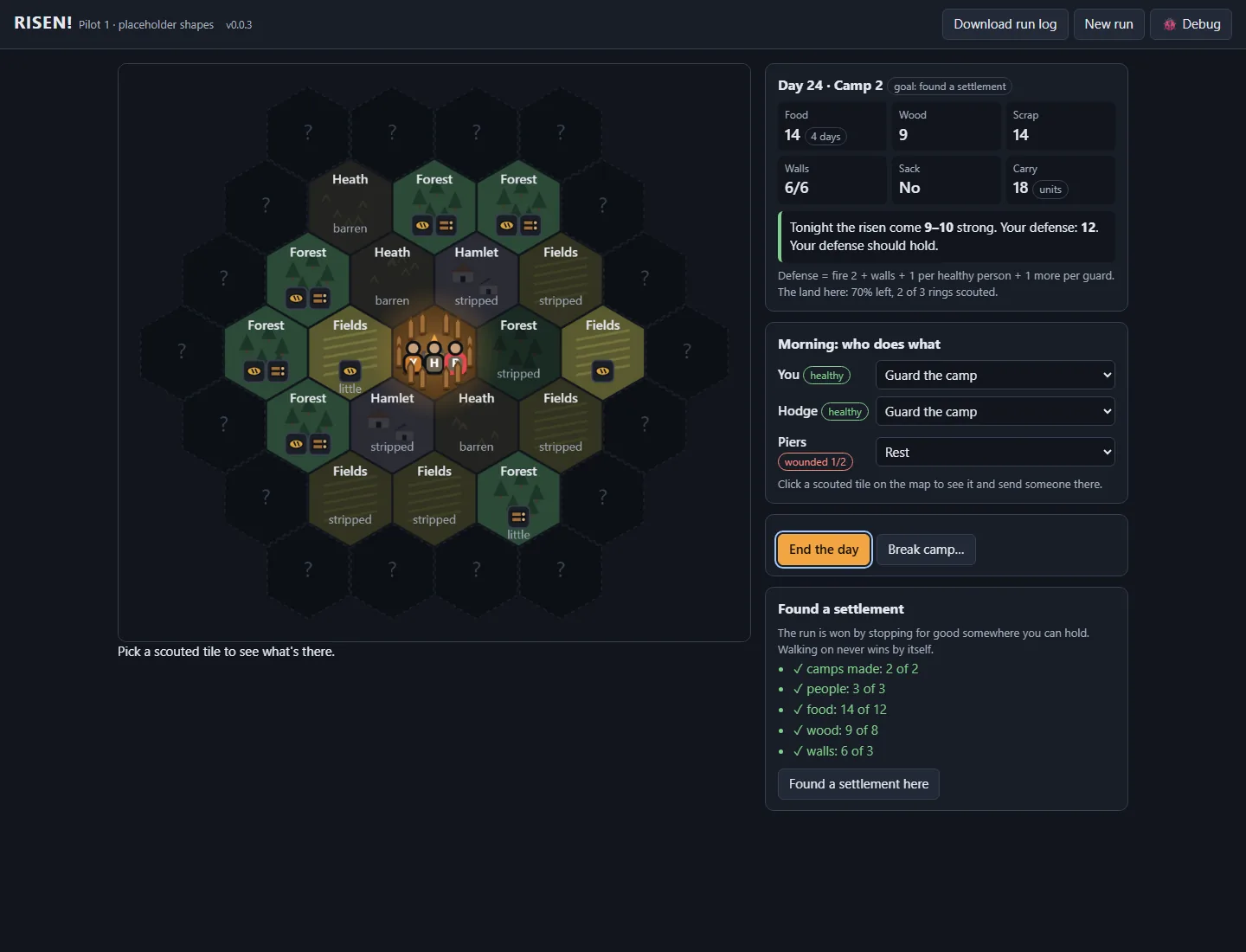 The goal is a settlement, and strangers can join, screenshot