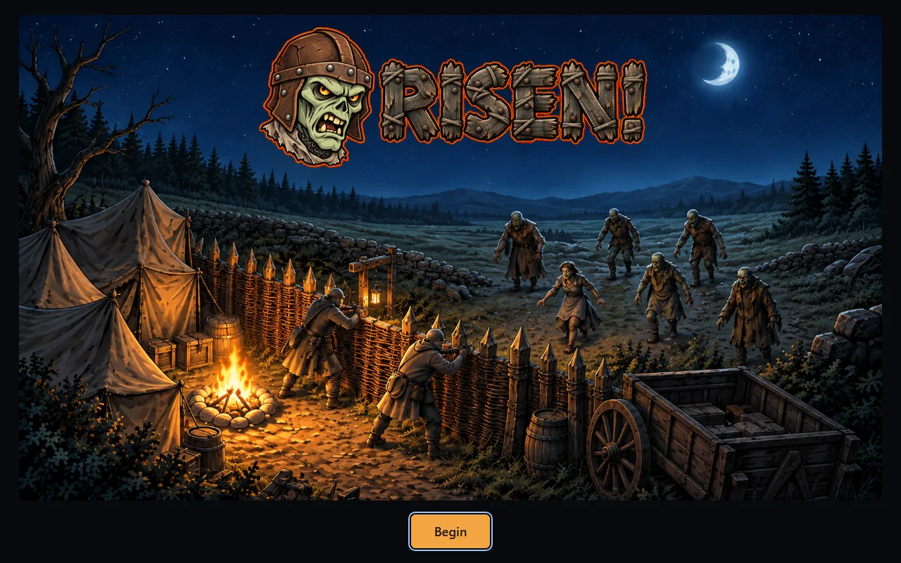 A title screen, screenshot