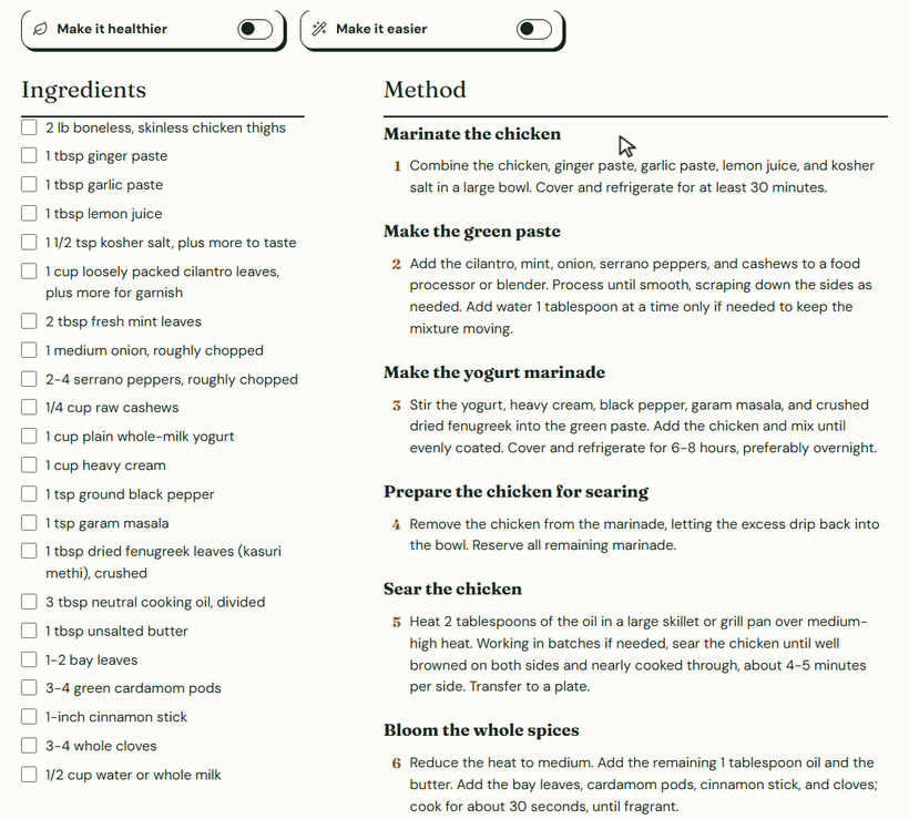 Make it easier, and more healthier swaps, screenshot