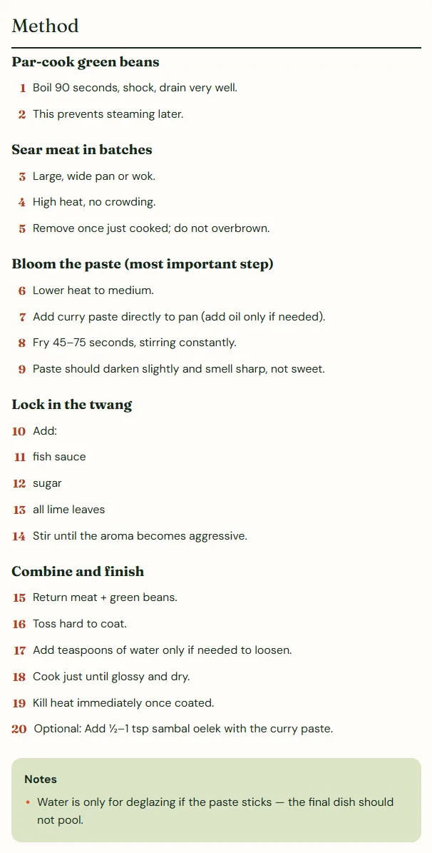 Twenty recipes rewritten in plain steps, and a smarter shopping list, screenshot