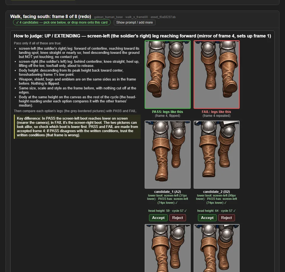 Height check for walk frames; frames 4, 7 and 8 sent back (v0.18.1), screenshot