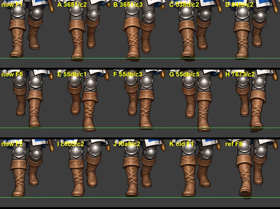 A real first step: heel strike and a dip (v0.22.0), screenshot