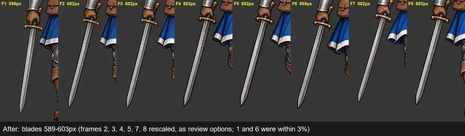 The sword stops growing (v0.23.0), screenshot