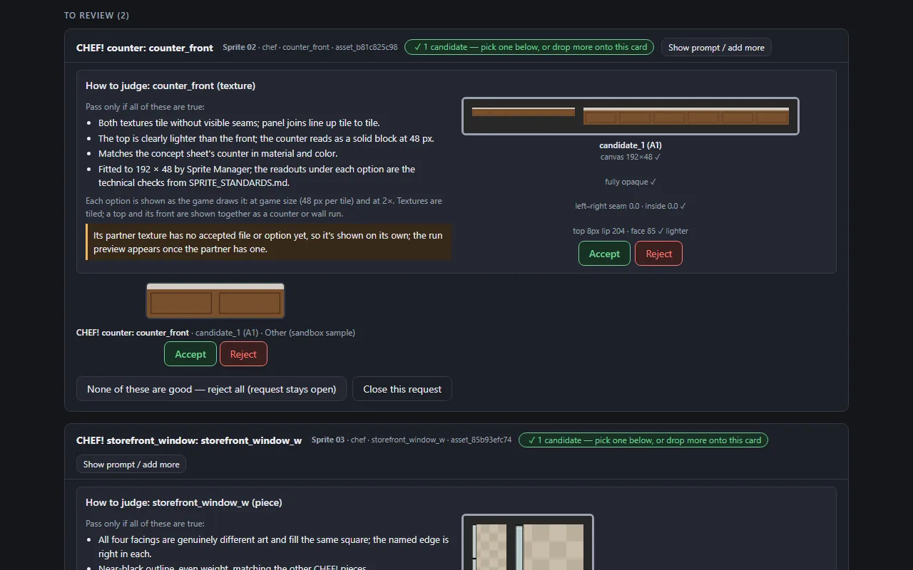 The gallery joins the studio look (v0.27.0), screenshot
