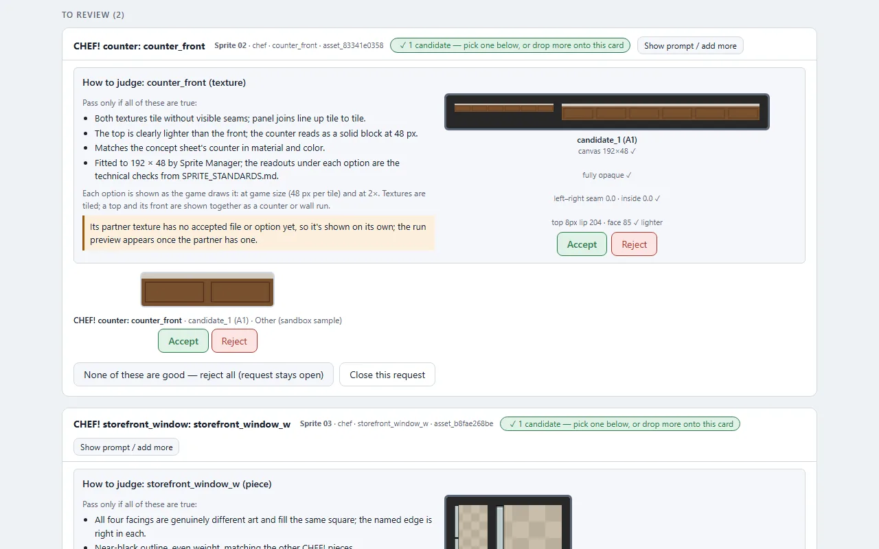 The gallery joins the studio look (v0.27.0), screenshot