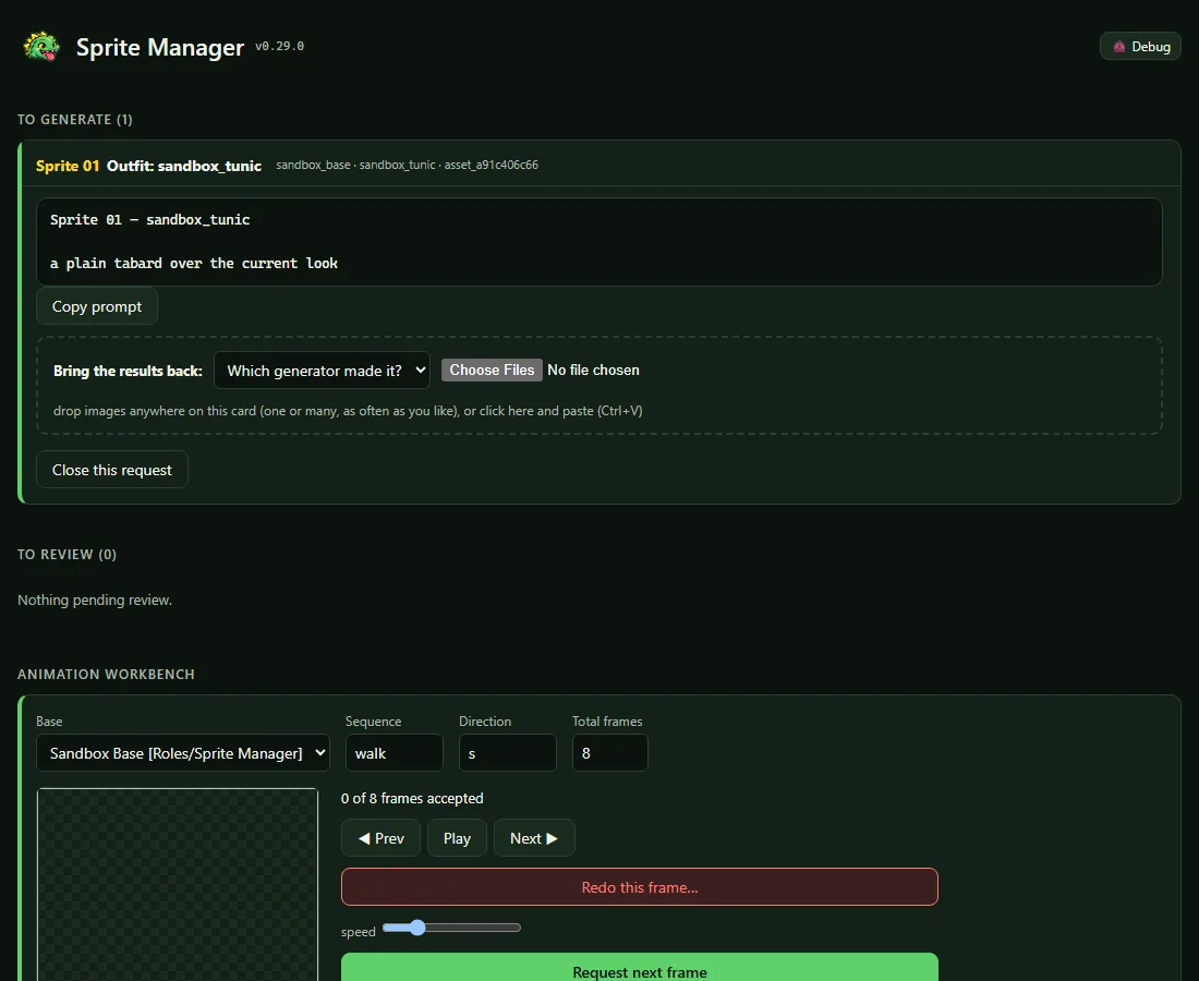 Uploading a batch stopped fighting back (v0.29.1–v0.30.7), screenshot