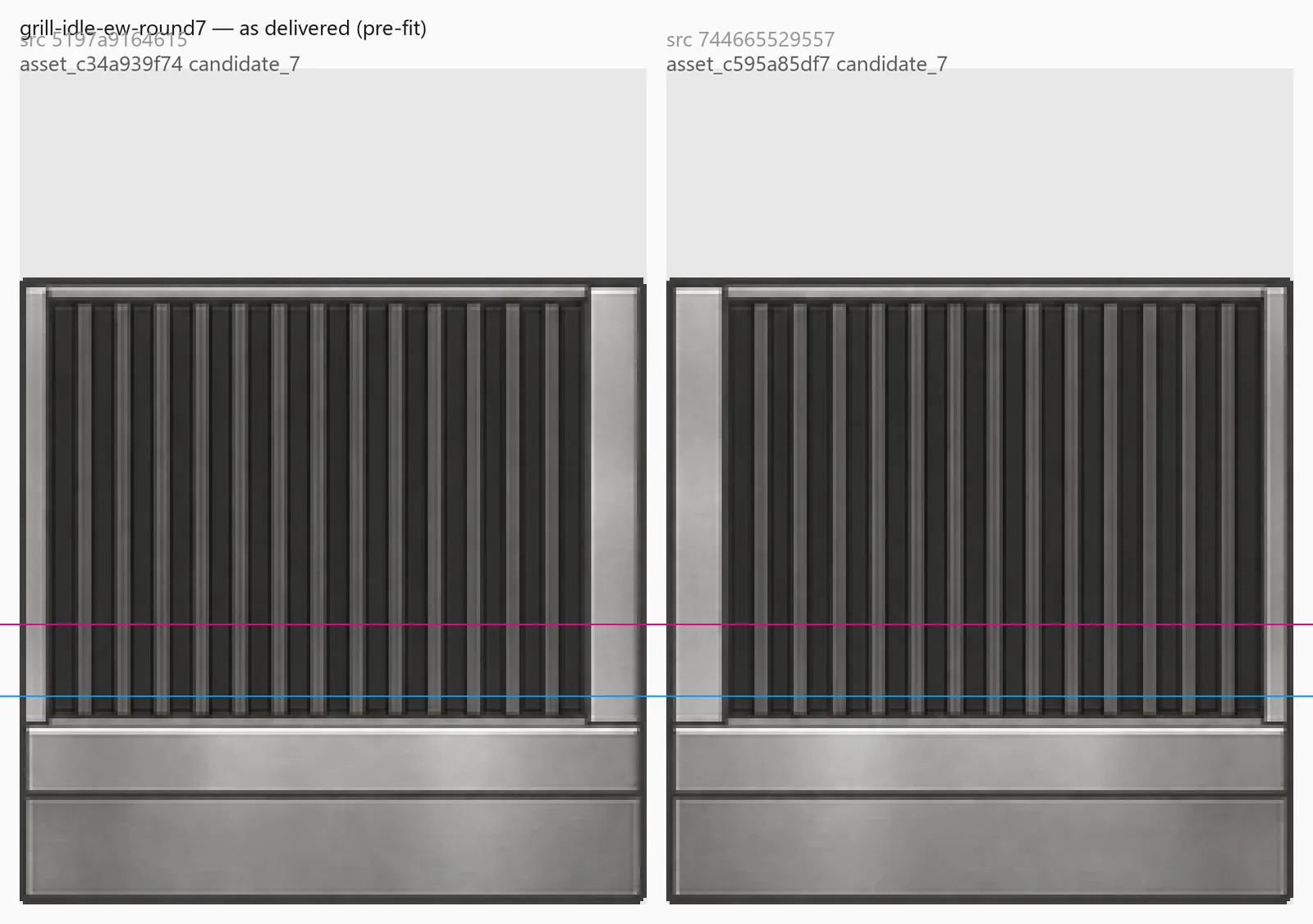 The grill's side views, and what seven rounds were actually about, screenshot