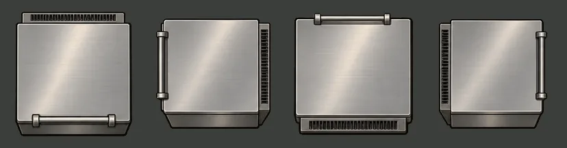 A fridge you open from the top, filled four ways, and a kitchen that talks, screenshot