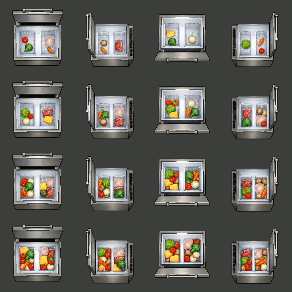A fridge you open from the top, filled four ways, and a kitchen that talks, screenshot
